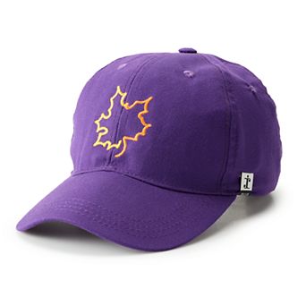 Women's SIJJL Maple Leaf Embroidered Purple Baseball Hat
