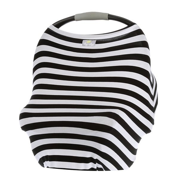 6-in-1 Nursing Cover- Black/Blue