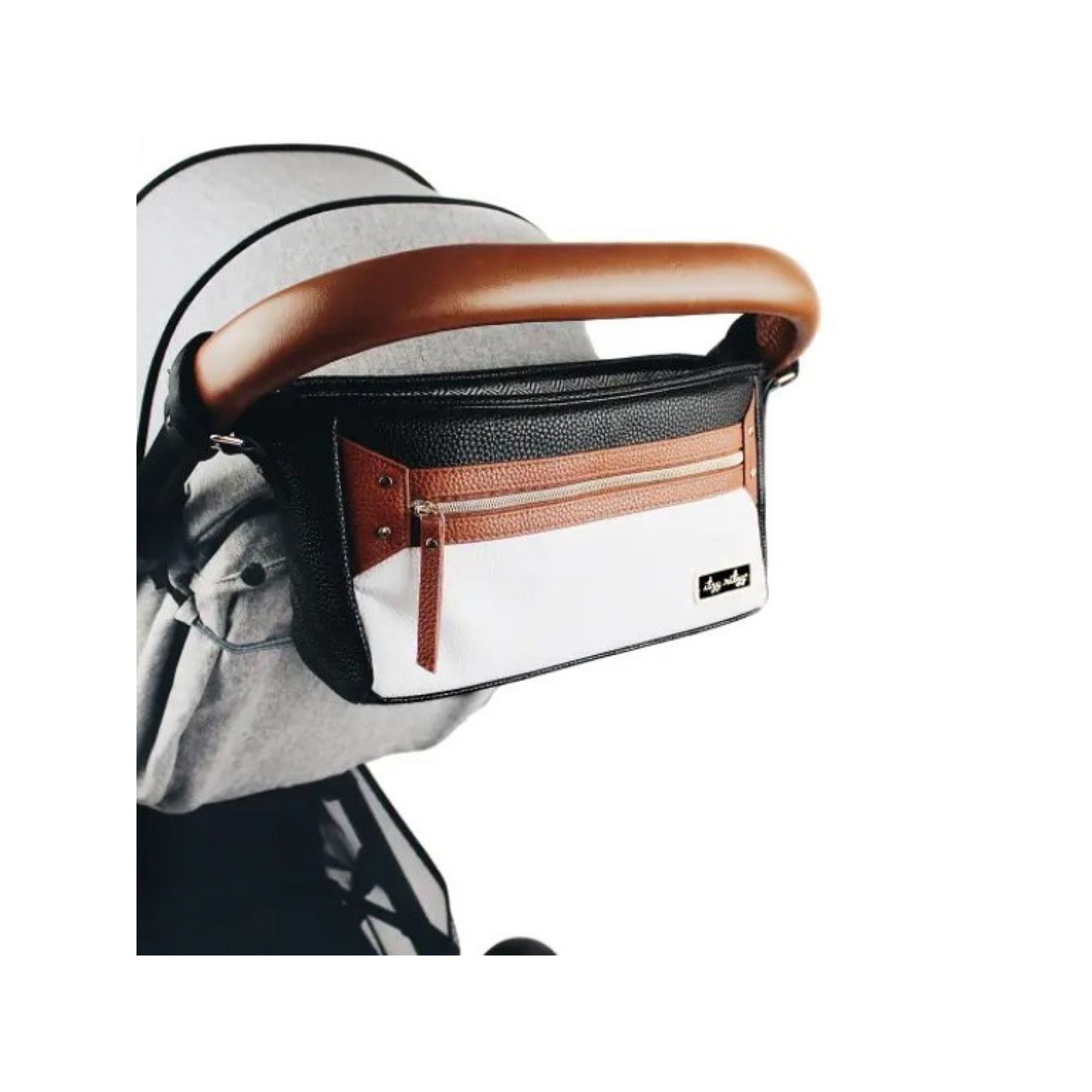 Itzy Ritzy Cognac Stroller Caddy, Brown Cream