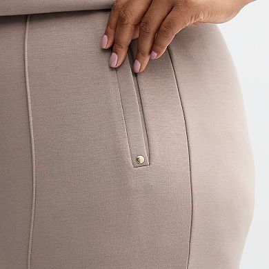 Plus Size Industry Straight Leg Pull-On Pants