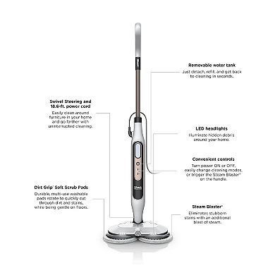 Shark Steam & Scrub with Steam Blaster Technology Scrubbing and Sanitizing Hard Floor Steam Mop (S8201)