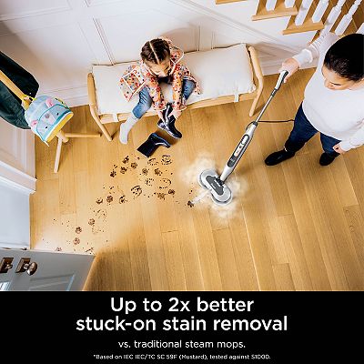 Shark® Steam & Scrub with Steam Blaster Technology Scrubbing and Sanitizing Hard Floor Steam Mop S8201
