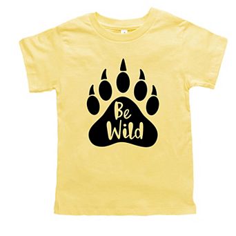 Be Wild Bear Paw Toddler Short Sleeve Graphic Tee