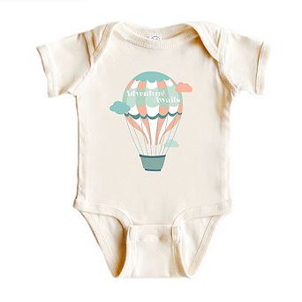 Adventure Awaits Clouds Baby Bodysuit