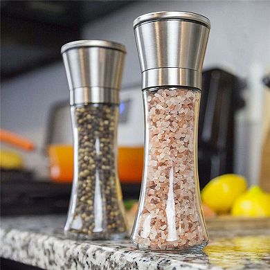2-Piece Premium Stainless Steel Salt And Pepper Grinder