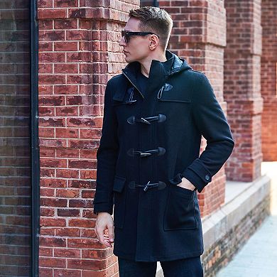 Men's Bgsd Benjamin Wool Blend Classic Duffle Coat