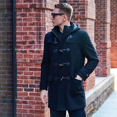 ジャケット・アウター OVERCOAT Speckled Wool Duffle Coat Amazon.com: BGSD Women Ava Wool Blend Hooded Toggle Walking