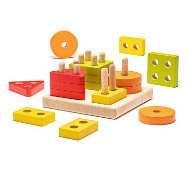 Wise Elk/cubika Wooden Toy - Sorter Lsg 3