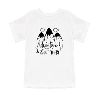 Adventure Is Out There Mountain Trail Toddler Short Sleeve Graphic Tee