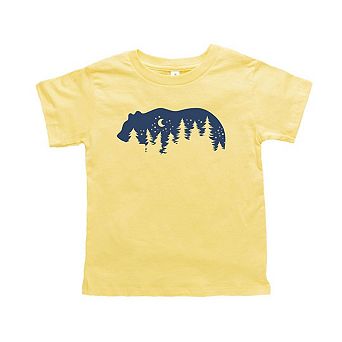 Bear Trees Toddler Short Sleeve Graphic Tee