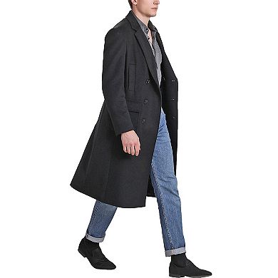 Men's Landing Leathers Holmes Hooded Wool Blend Long Coat