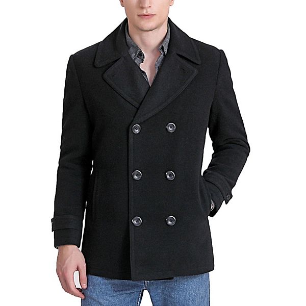Men's Landing Leathers Wool Blend Pea Coat