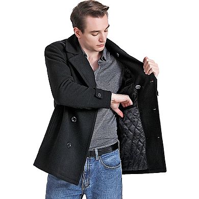 Men's Landing Leathers Wool Blend Pea Coat