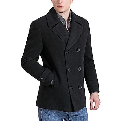 Men's Landing Leathers Wool Blend Pea Coat