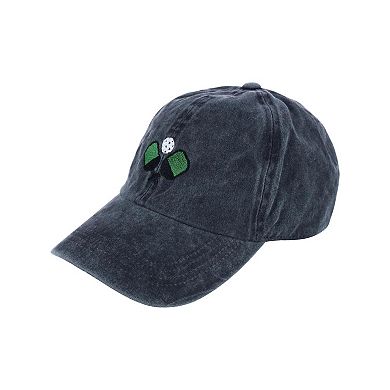 David & Young Women's Embroidered Pickleball Washed Baseball Cap