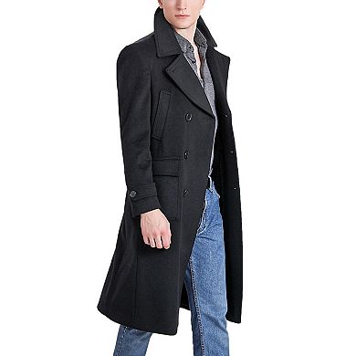 Men's Landing Leathers Peter Wool Blend Long Coat