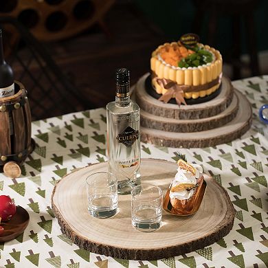 Barky Natural Wood Slabs Rustic Ornament Slice Tray Table Charger - Approximately 16 Inch Dia