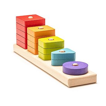 Wise Elk/cubika Wooden Toy - Sorter Lsg 1