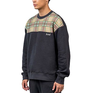Half Plaid Sweatshirt