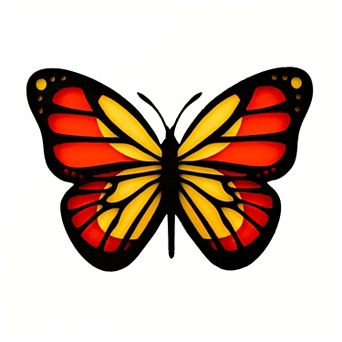 Set, 3d Painting , "butterfly 2", Primed Fiberboard, 4 Layers, 17x17cm, Rosa Talent