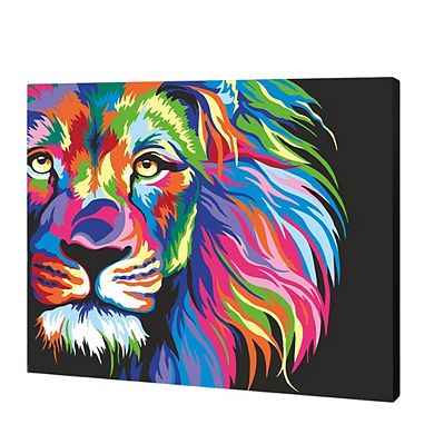 Artwille Paint By Number Kit Neon Lion