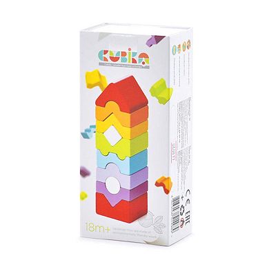 Wise Elk/cubika Wooden Toy - Stacking Tower Ld-10