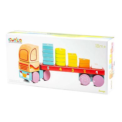 Wise Elk/cubika Wooden Toy - Truck With Bricks Lm-13