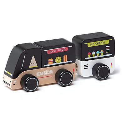 Wise Elk/cubika Wooden Toy - Food Truck