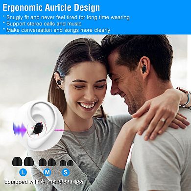 Black, Wireless V5.3 Tws Earbuds In-ear Stereo Headset For Driving, Working, Traveling