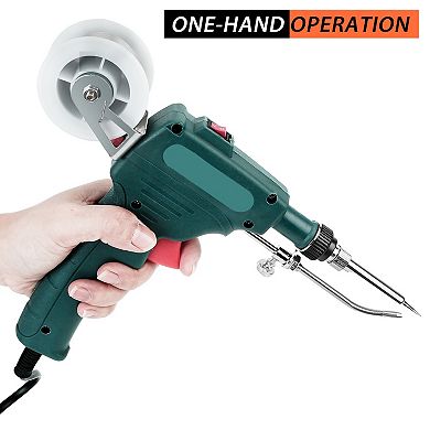 Green, 5-in-1 Soldering Iron Gun Kit Automatic Hand-held 60w Soldering Feed Welding Tool