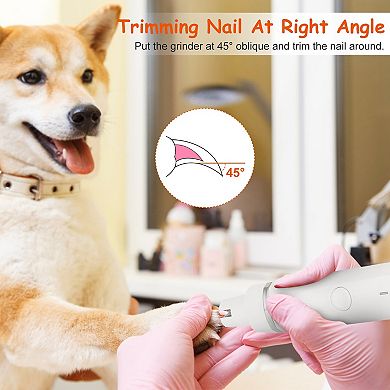 White, 4 In 1 Cordless Rechargeable Electric Grooming Kit For Pet