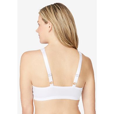 Amoureuse Women's Plus Size Embroidered Front-Close Underwire Bra