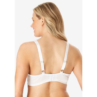 Amoureuse Women's Plus Size Embroidered Underwire Bra