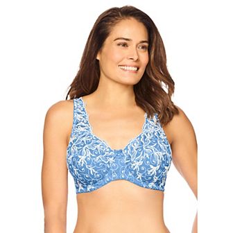 Amoureuse Women's Plus Size Embroidered Underwire Bra
