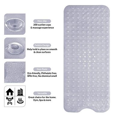 Extra Long Antibacterial Bathroom Shower Mat