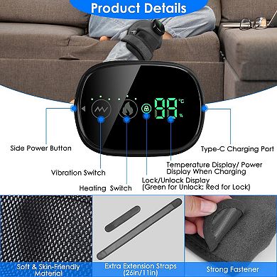 3-in-1 Heated Knee Massager, Shoulder Heating Pads, And Elbow Brace