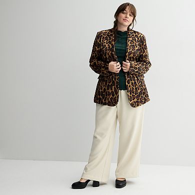 Juniors' Plus Size SO® Sparkle Mockneck Sweater