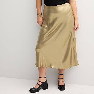 Satin skirt kohls hotsell