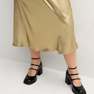 Juniors' Plus Size SO® Satin Bias Maxi Skirt