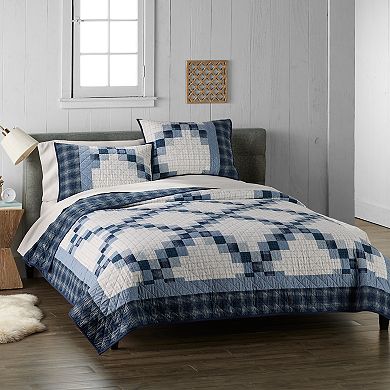 Cuddl Duds® Plaid Patchwork Quilt Set with Shams