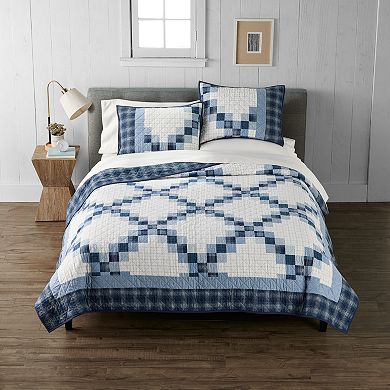 Cuddl Duds® Plaid Patchwork Quilt Set with Shams