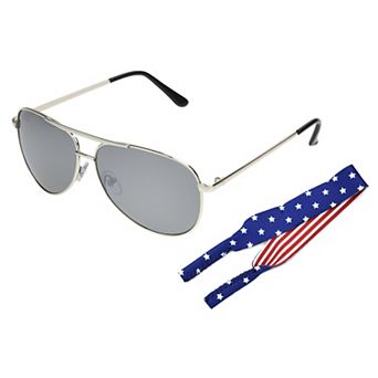 Panama Jack Men's Classic Aviator Sunglasses 58mm