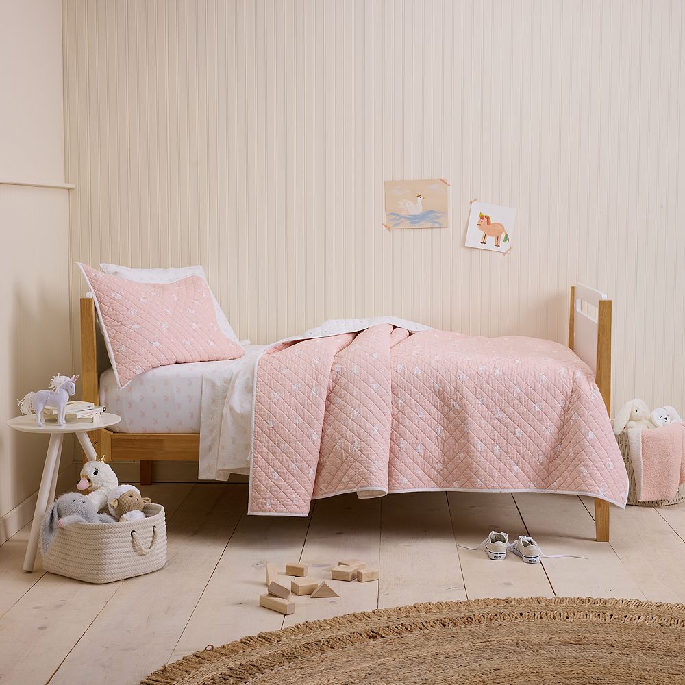 Little by Lauren Conrad Unicorn Swan Quilt Set with Shams