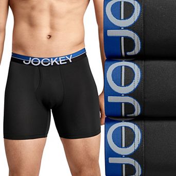 Men's Jockey® 3-Pack Infinite Cool Microfiber Stretch 6" Boxer Brief