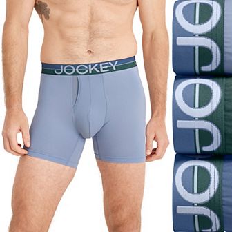 Men's Jockey® 3-Pack Infinite Cool Microfiber Stretch 6" Boxer Brief