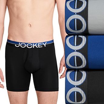 Men's Jockey® 3-Pack Infinite Cool Microfiber Stretch 6" Boxer Brief