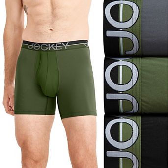 Men's Jockey® 3-Pack Infinite Cool Microfiber Stretch 6" Boxer Brief