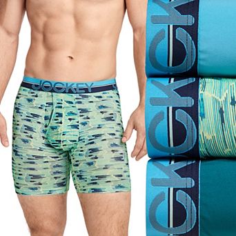 Men's Jockey® 3-Pack Infinite Cool Microfiber Stretch 6" Boxer Brief