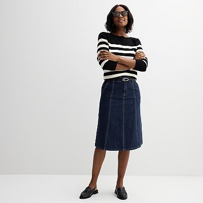 Denim pencil skirt at kohl's best sale