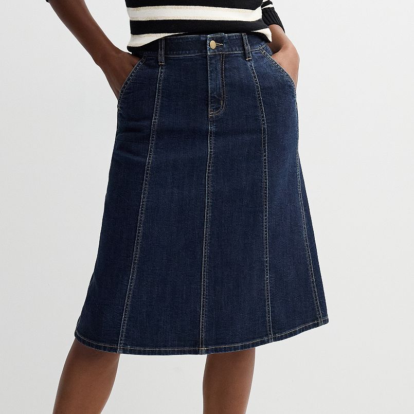 Women's Draper James Jean Midi Skirt